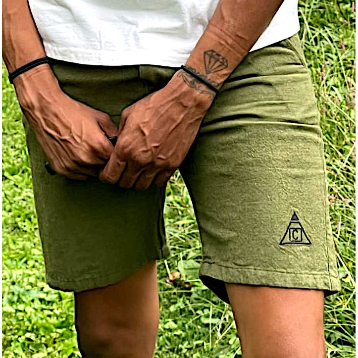 Green Hemp Made Shorts