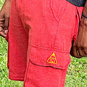 Red Hemp Made Shorts