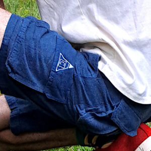 Navy Hemp Made Shorts