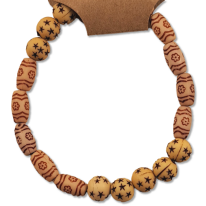 Earth Tone Star Bead Bracelet