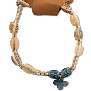 Hemp Bracelet With Butterfly Pendant