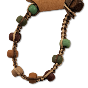 Earth Tone Beaded Hemp Bracelet