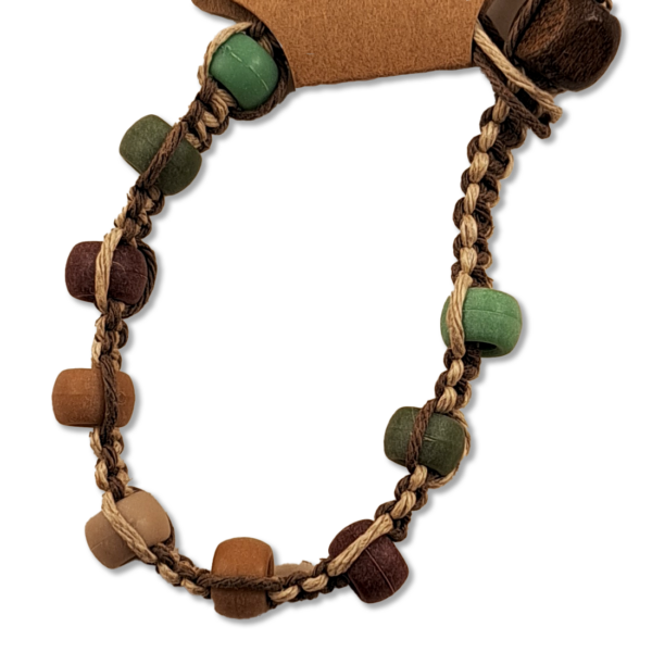 Earth Tone Beaded Hemp Bracelet