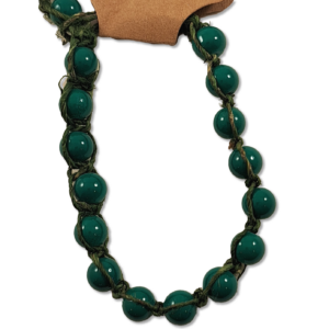 Green Beaded Hemp Bracelet