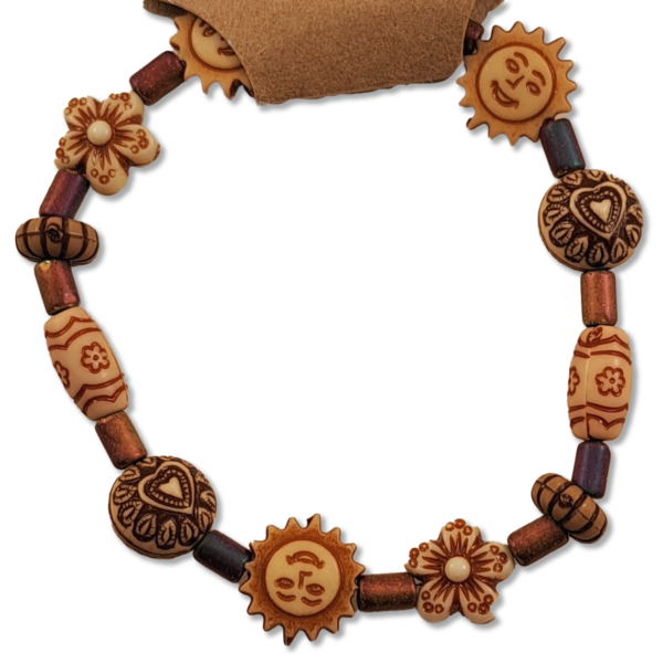 Earth Tone Smiling Sun Bracelet