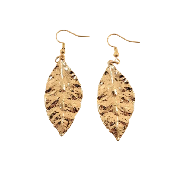 Gold Leaf Earrings