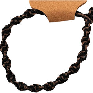 Black And Brown Spiral Hemp Bracelet