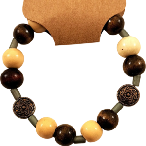 Wooden and Metal Bracelet