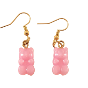 Pink Gummy Bear Earrings