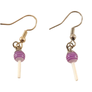 Purple Sucker Earrings