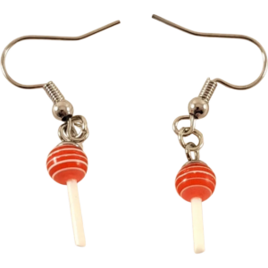 Red Sucker Earrings