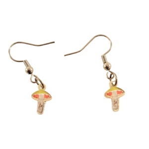 Tiny Mushroom Earrings