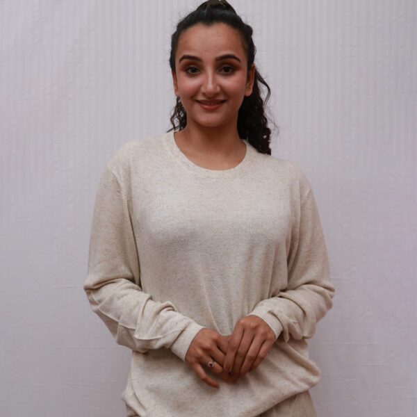 Round Neck Hemp Knitted T-Shirt
