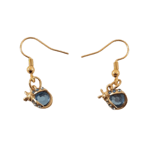 Blue Ladybug Earrings