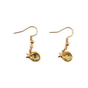 Light Green Ladybug Earrings