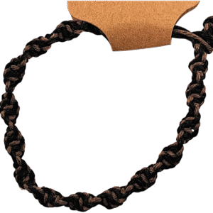 Black And Brown Spiral Hemp Bracelet