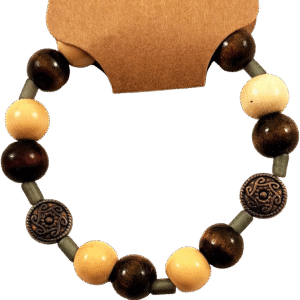 Wooden and Metal Bracelet