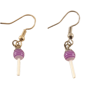 Purple Sucker Earrings
