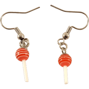 Red Sucker Earrings