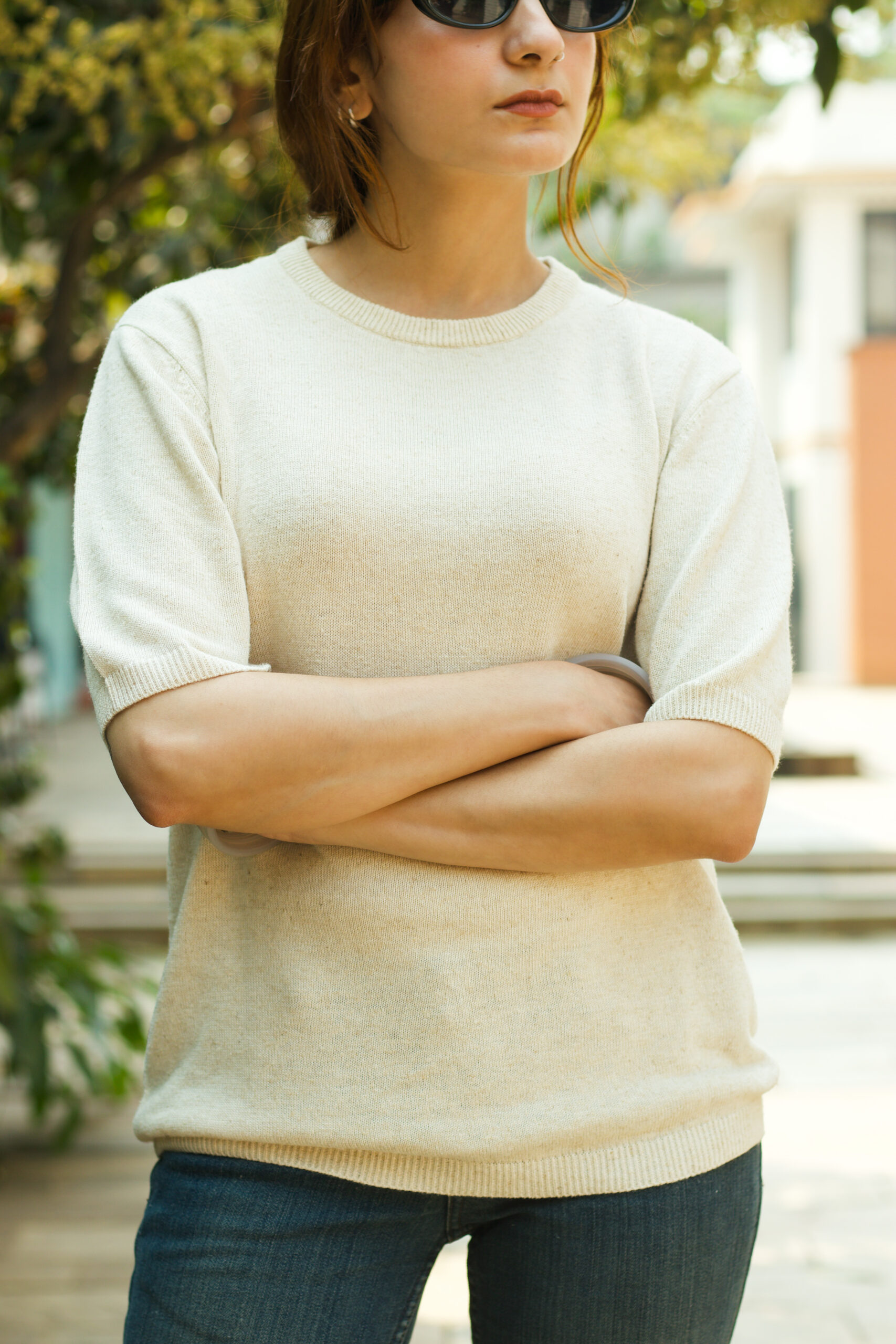 Half Sleeve Hemp Knitted Tshirt - Image 3