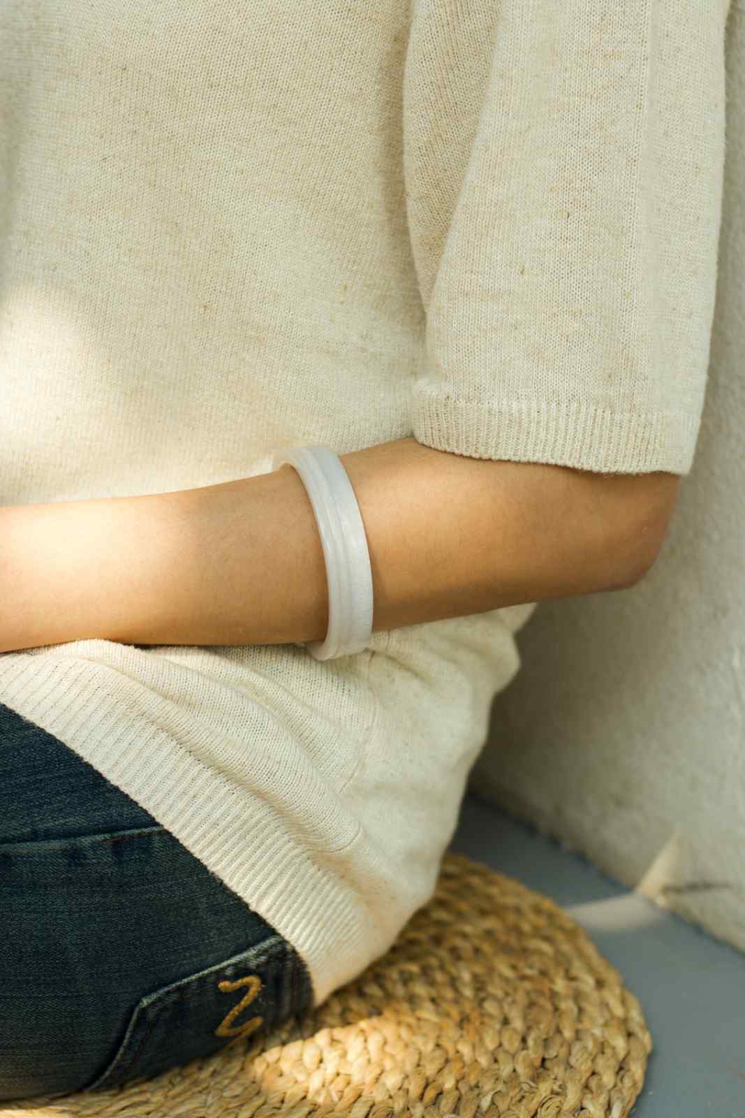 Half Sleeve Hemp Knitted Tshirt - Image 4